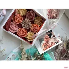 Силиконовая форма для свечей Пион