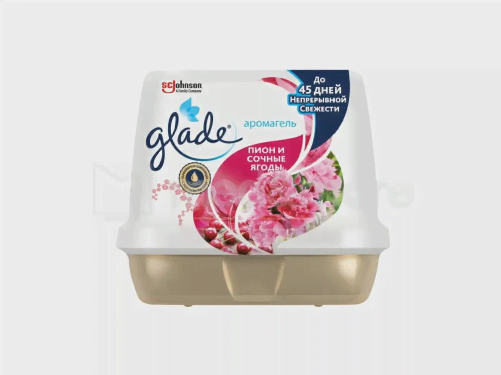 Освежитель воздуха Аромагель GLADE Пион и сочные ягоды 180 гр.