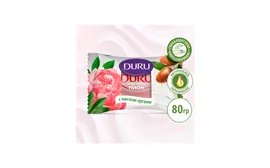 DURU Крем-мыло кусковое Пион с маслом арганы, 80 мл, 80 г