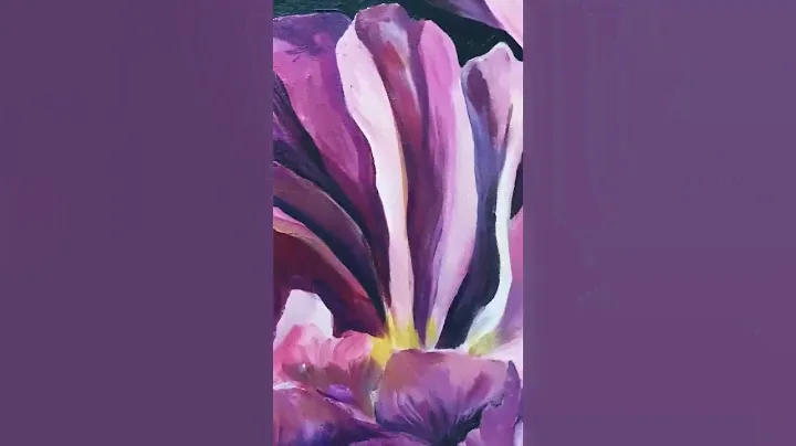 ПИОН НА ХОЛСТЕ. РИСУЮ АКРИЛОМ. ЦВЕТОК ЛЮБВИ ❤️