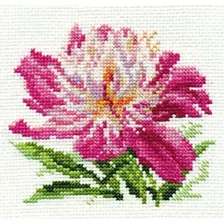Вышивка Розовый пион, 10x11, Алиса