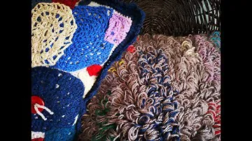 Подушку сами. Вытянутые петли крючком.#CROCHET#DIY#HANDMADE