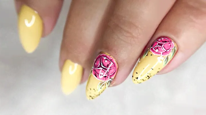 НАРАЩИВАНИЕ ГЕЛЕМ  PATRISA NAIL/ КОМБИМАНИКЮР / ДИЗАЙН НОГТЕЙ ГЕЛЬ ЛАКОМ ПИОН