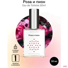 Туалетная вода Библиотека ароматов (biblioteka aromatov) Роза и пион, 30мл