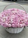 301 розовый пион в корзине - 1 шт.