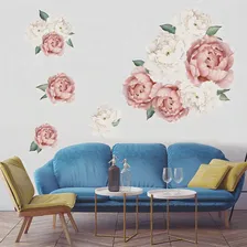 🛍 1 шт. 3D пион наклейки на стену с рисунком цветов Роза для гостиной спальни 40*60 см наклейки для комнаты Настенные обои для украшения дома