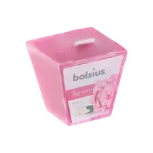 Свеча ароматическая Bolsius Пион 4,7х4,7 см квадратная