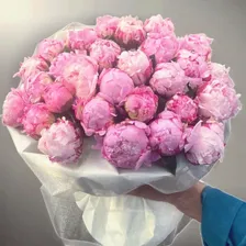 Розовые цветы "Пион Счастья"