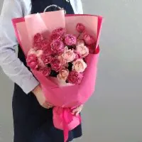 Букет пион кустовых роз