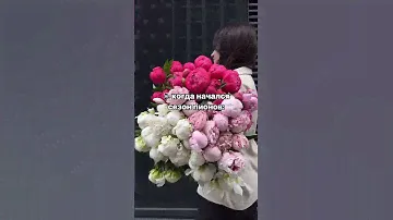 Когда начался сезон пионов #пионы #цветы #букет